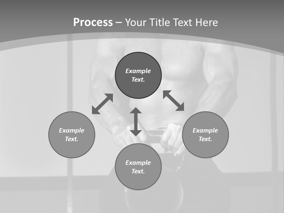 Athlete Lifts A Weight PowerPoint Template