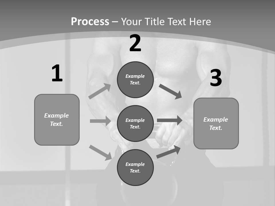 Athlete Lifts A Weight PowerPoint Template