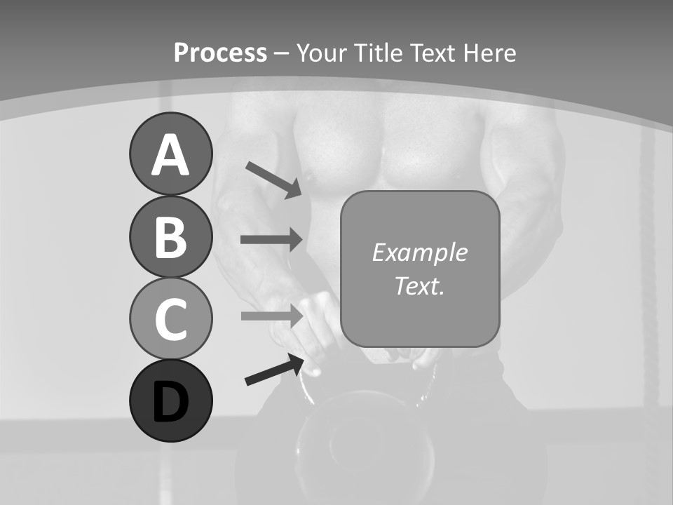 Athlete Lifts A Weight PowerPoint Template