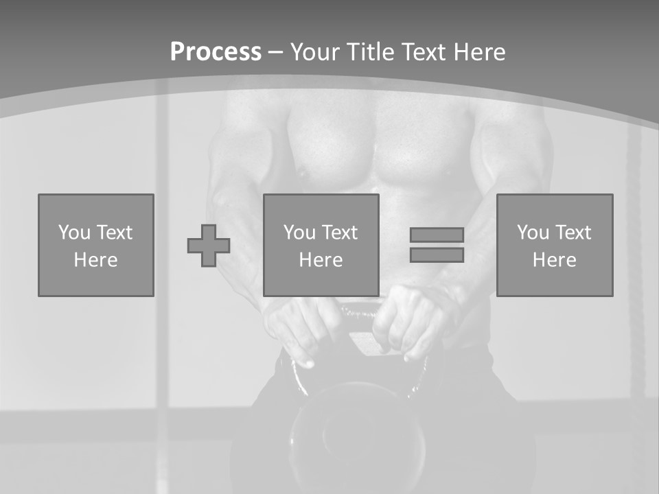 Athlete Lifts A Weight PowerPoint Template