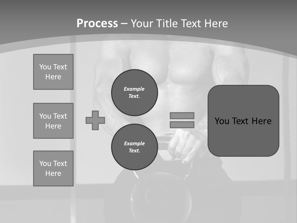 Athlete Lifts A Weight PowerPoint Template