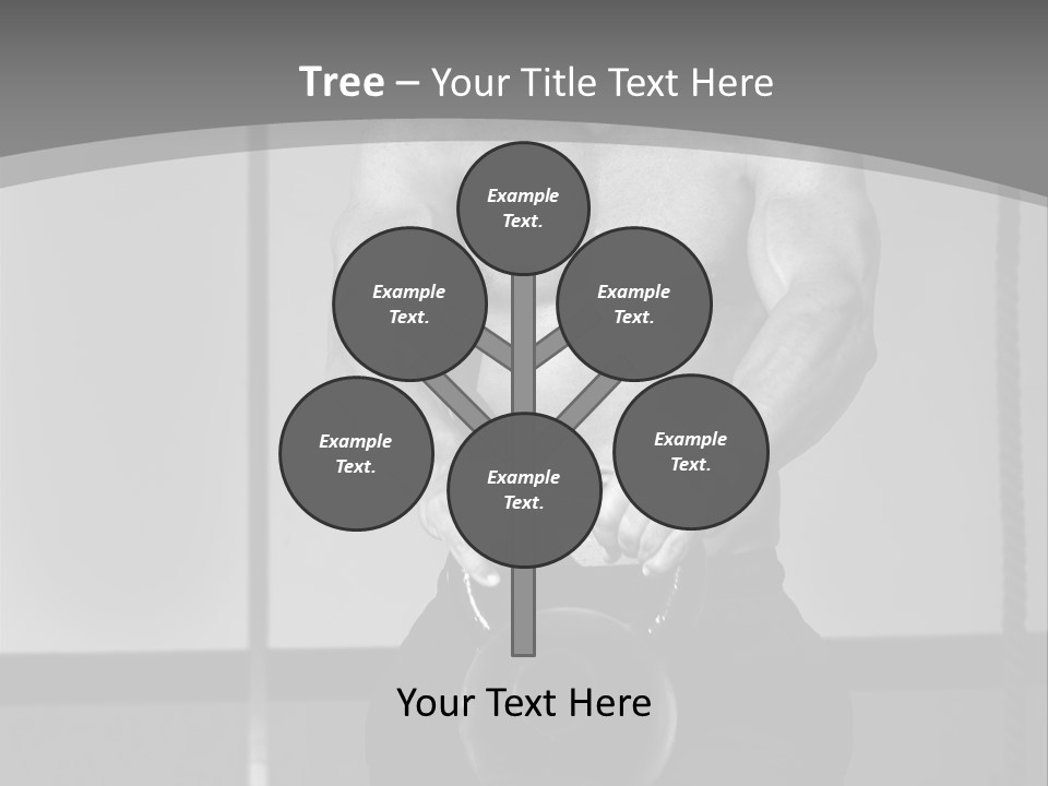 Athlete Lifts A Weight PowerPoint Template