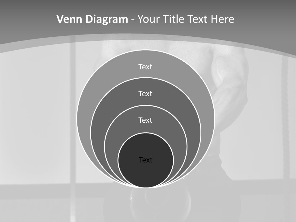Athlete Lifts A Weight PowerPoint Template