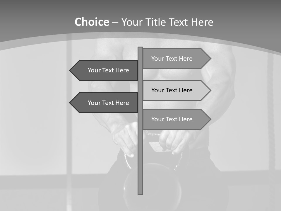 Athlete Lifts A Weight PowerPoint Template