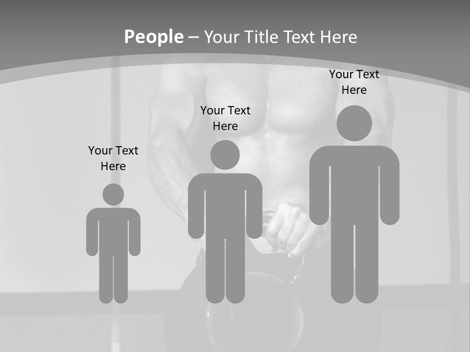 Athlete Lifts A Weight PowerPoint Template