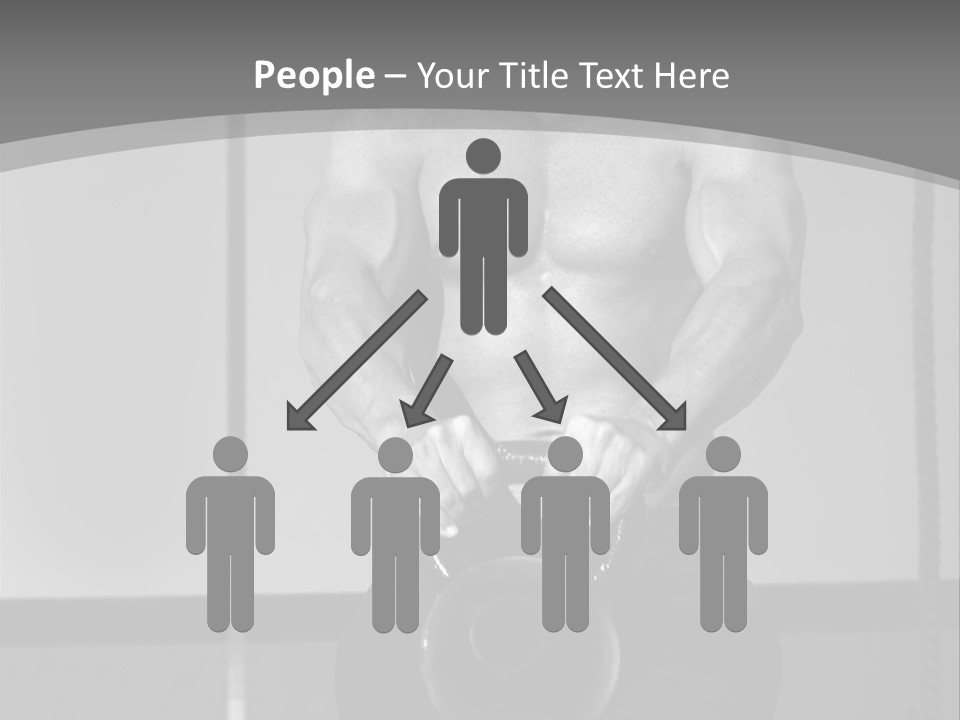 Athlete Lifts A Weight PowerPoint Template