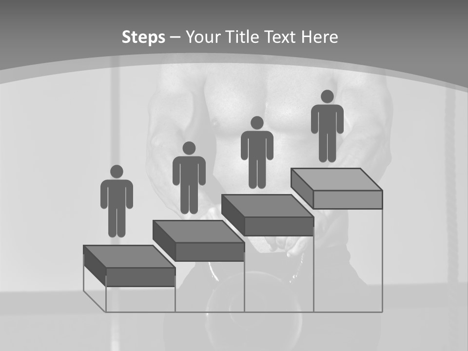 Athlete Lifts A Weight PowerPoint Template