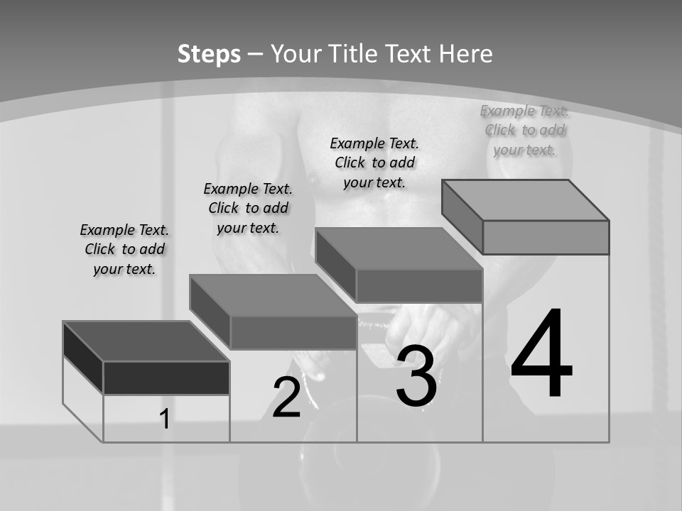 Athlete Lifts A Weight PowerPoint Template