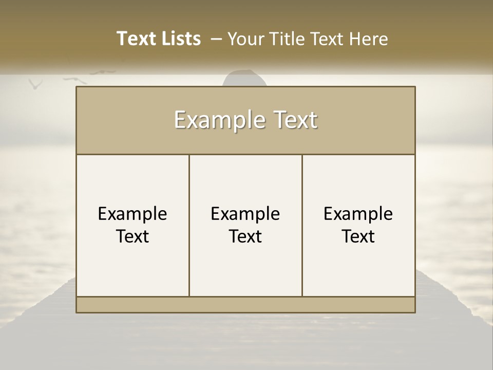 Man Kneeling By The Sea PowerPoint Template