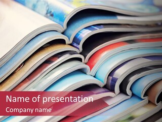 Lots Of Detailed Magazines PowerPoint Template