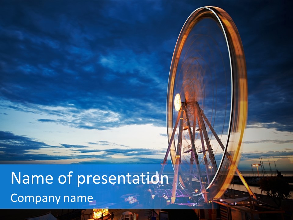 The Wheel Of Entertainment In Sydney PowerPoint Template