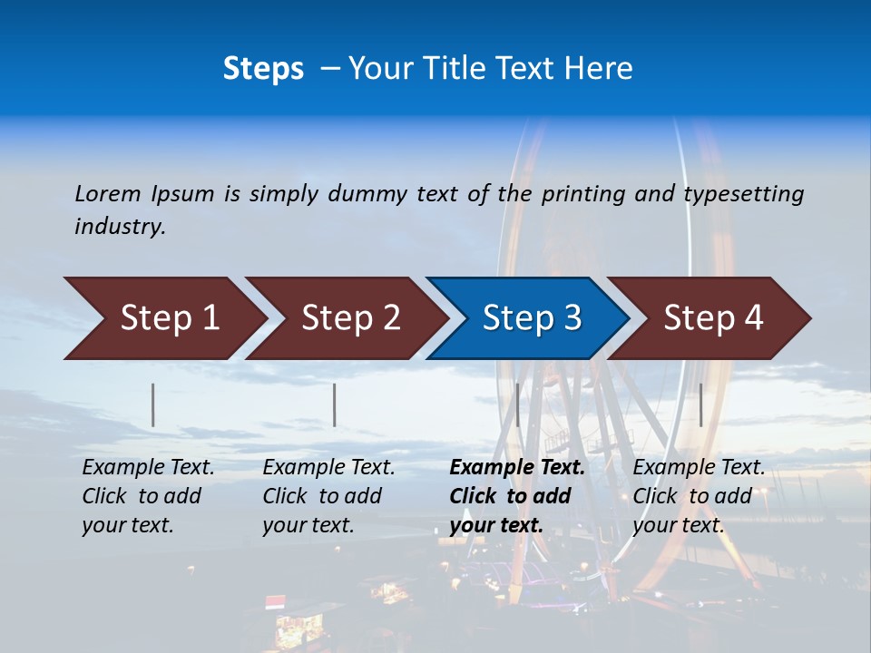 The Wheel Of Entertainment In Sydney PowerPoint Template