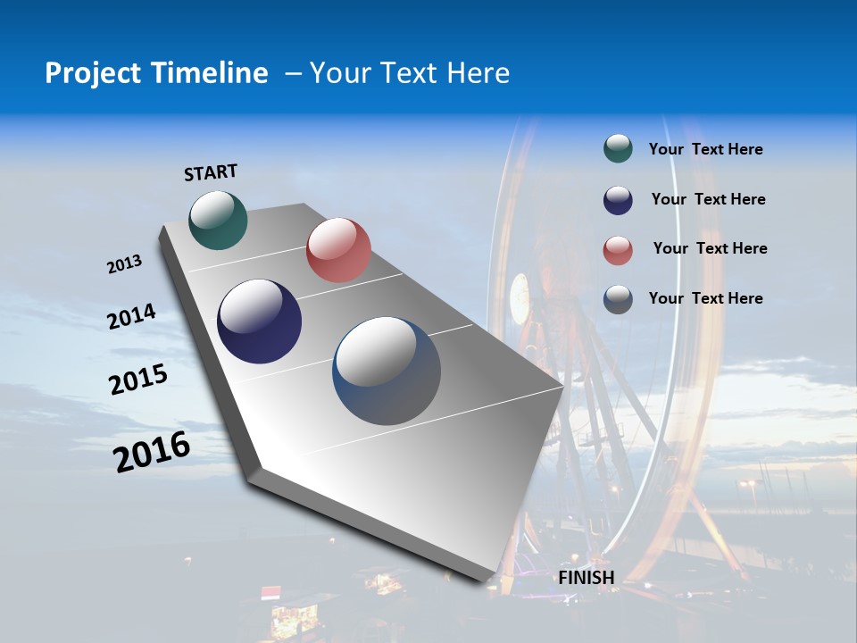 The Wheel Of Entertainment In Sydney PowerPoint Template