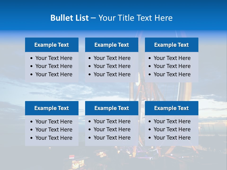 The Wheel Of Entertainment In Sydney PowerPoint Template