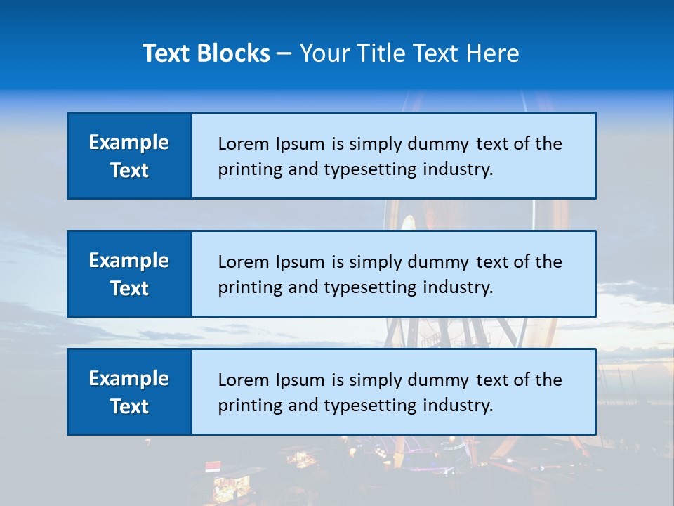 The Wheel Of Entertainment In Sydney PowerPoint Template