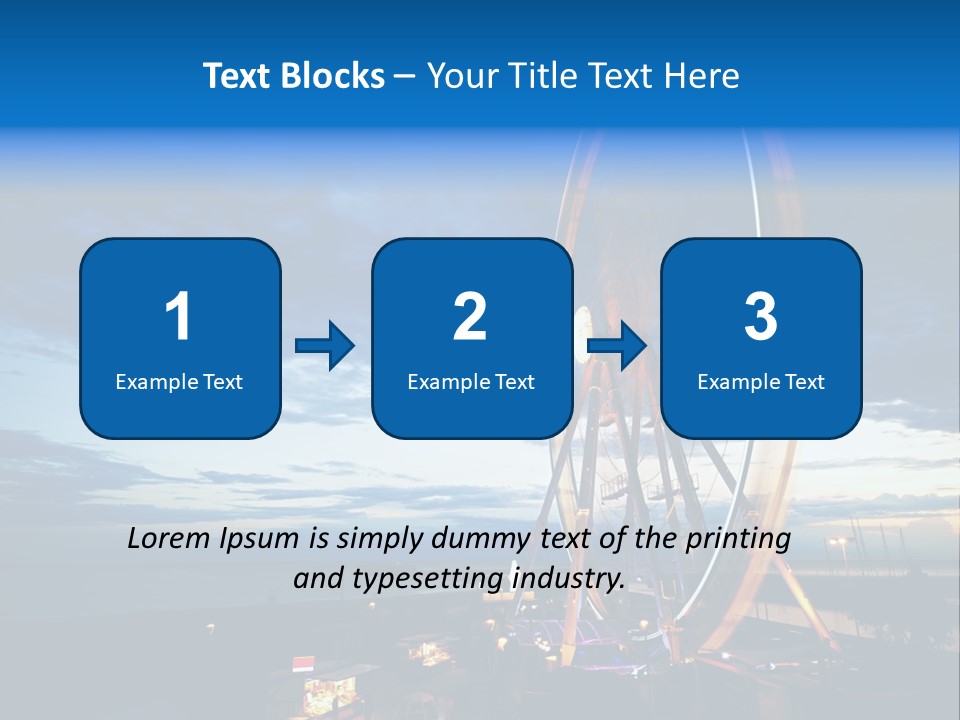 The Wheel Of Entertainment In Sydney PowerPoint Template