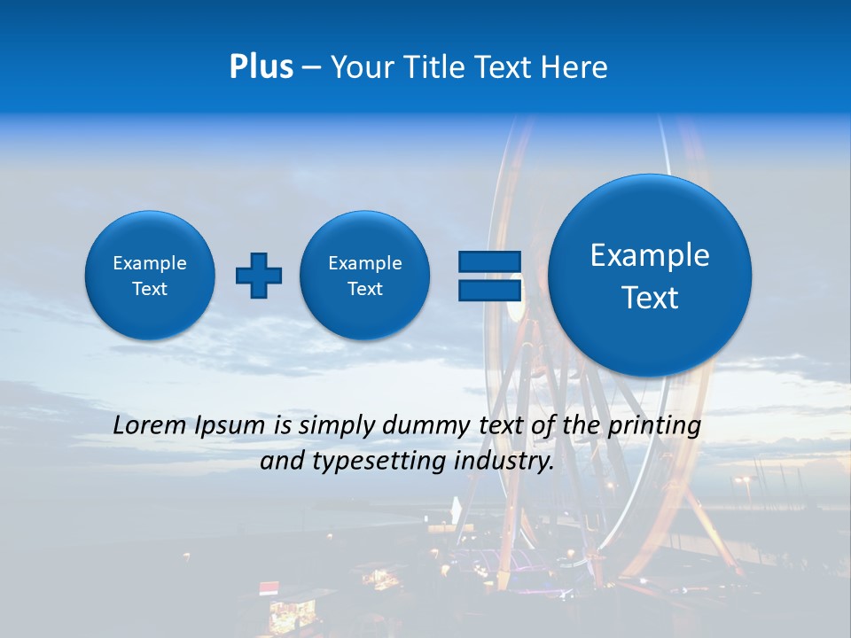 The Wheel Of Entertainment In Sydney PowerPoint Template