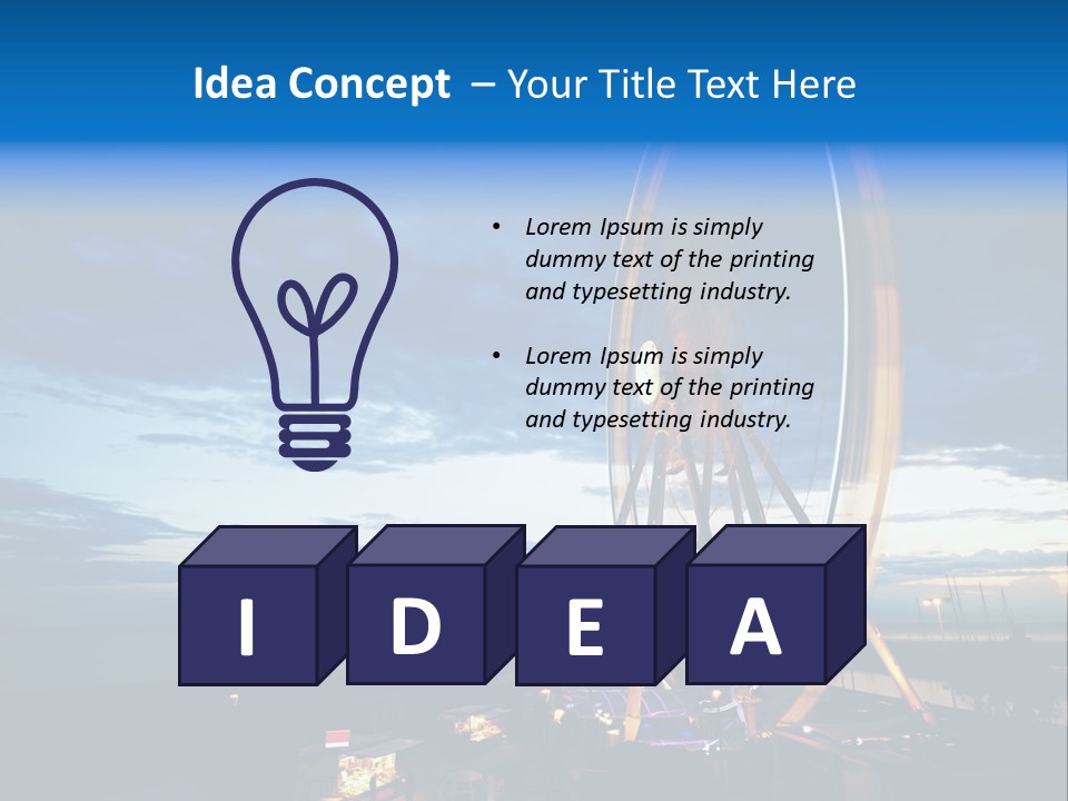 The Wheel Of Entertainment In Sydney PowerPoint Template