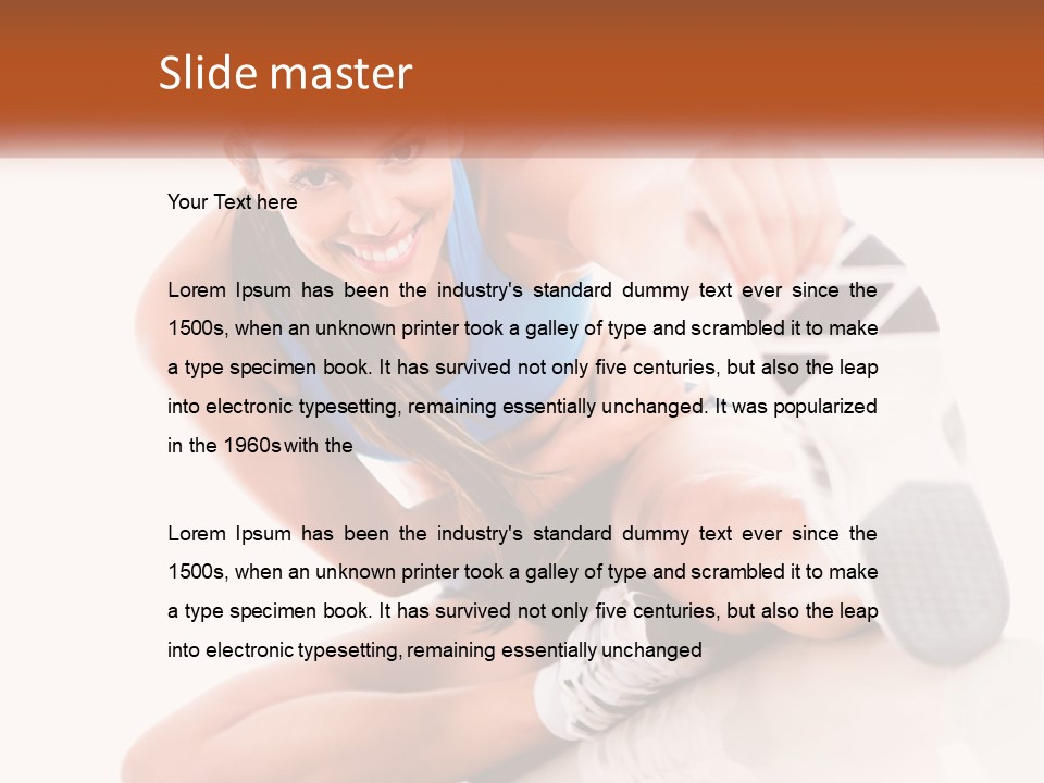 The Girl Is Engaged In Gymnastics PowerPoint Template