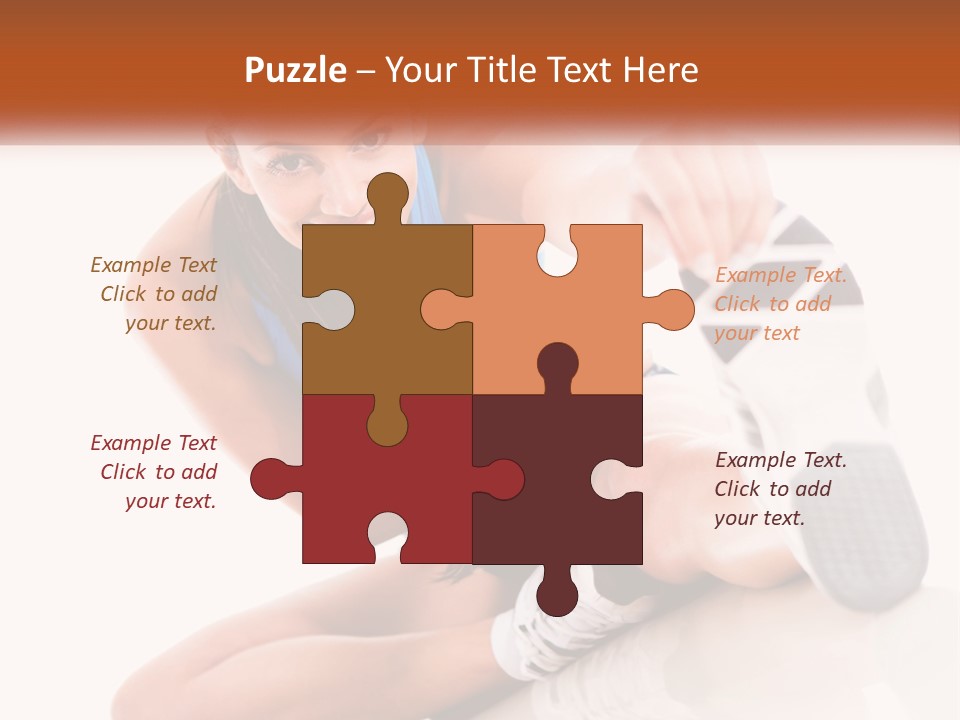 The Girl Is Engaged In Gymnastics PowerPoint Template