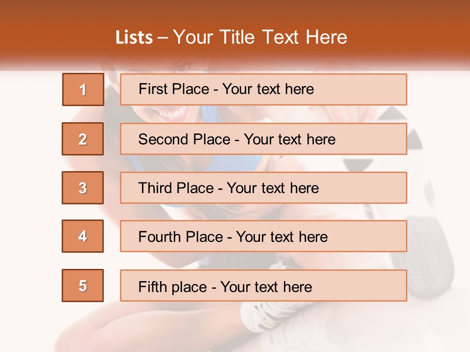 The Girl Is Engaged In Gymnastics PowerPoint Template