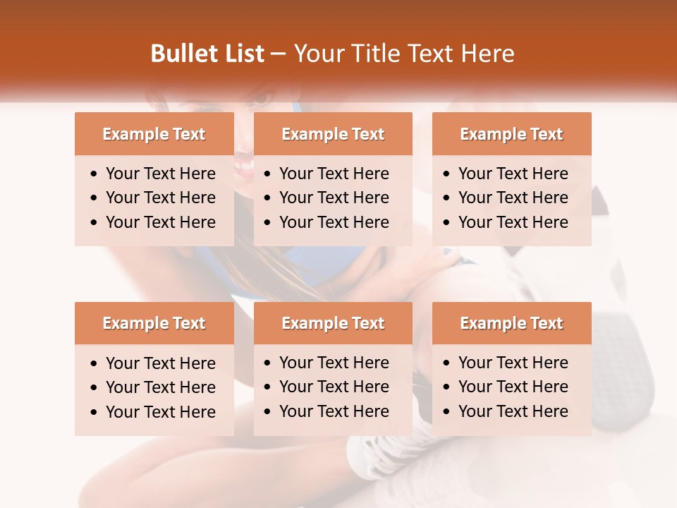 The Girl Is Engaged In Gymnastics PowerPoint Template