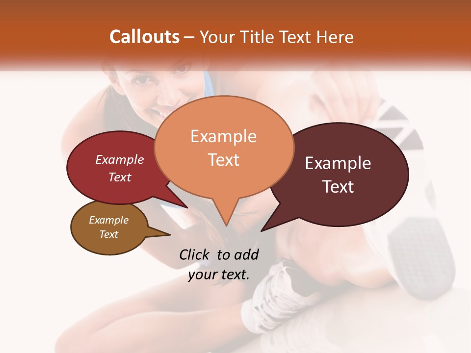 The Girl Is Engaged In Gymnastics PowerPoint Template