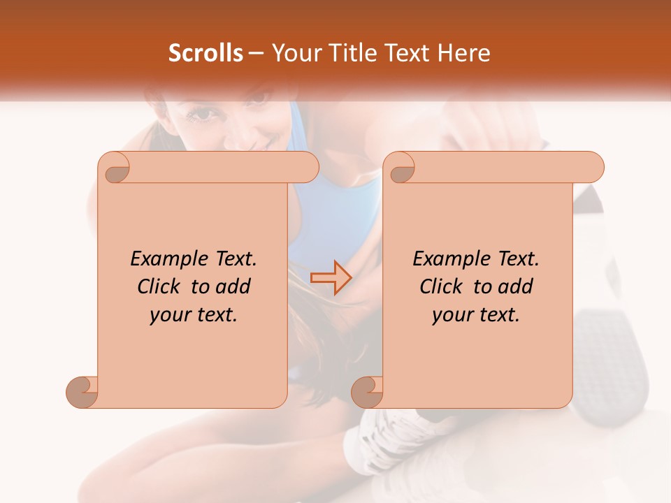 The Girl Is Engaged In Gymnastics PowerPoint Template