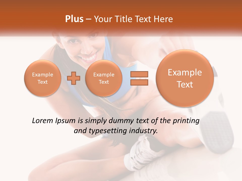 The Girl Is Engaged In Gymnastics PowerPoint Template