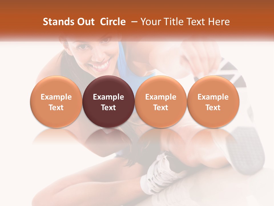 The Girl Is Engaged In Gymnastics PowerPoint Template