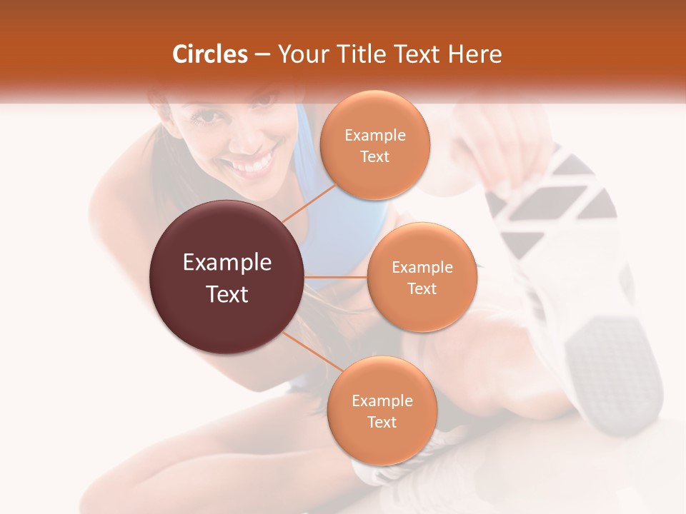 The Girl Is Engaged In Gymnastics PowerPoint Template