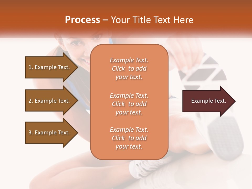 The Girl Is Engaged In Gymnastics PowerPoint Template