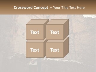 Guy And Girl Near The Ruined Castle PowerPoint Template