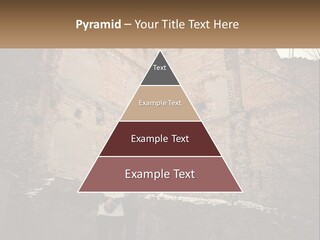 Guy And Girl Near The Ruined Castle PowerPoint Template