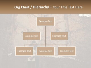 Guy And Girl Near The Ruined Castle PowerPoint Template