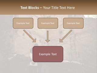Guy And Girl Near The Ruined Castle PowerPoint Template