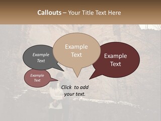 Guy And Girl Near The Ruined Castle PowerPoint Template