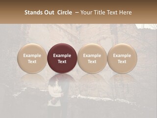 Guy And Girl Near The Ruined Castle PowerPoint Template