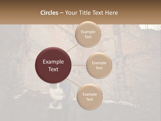 Guy And Girl Near The Ruined Castle PowerPoint Template