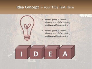 Guy And Girl Near The Ruined Castle PowerPoint Template