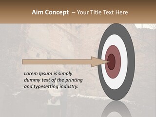 Guy And Girl Near The Ruined Castle PowerPoint Template