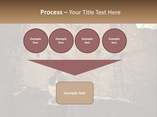 Guy And Girl Near The Ruined Castle PowerPoint Template