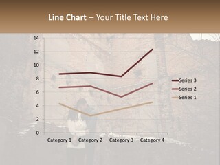 Guy And Girl Near The Ruined Castle PowerPoint Template