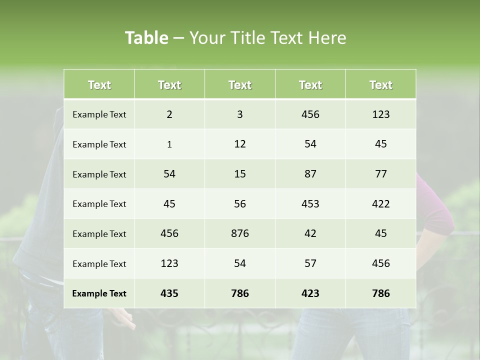 The Girl Stops The Guy PowerPoint Template