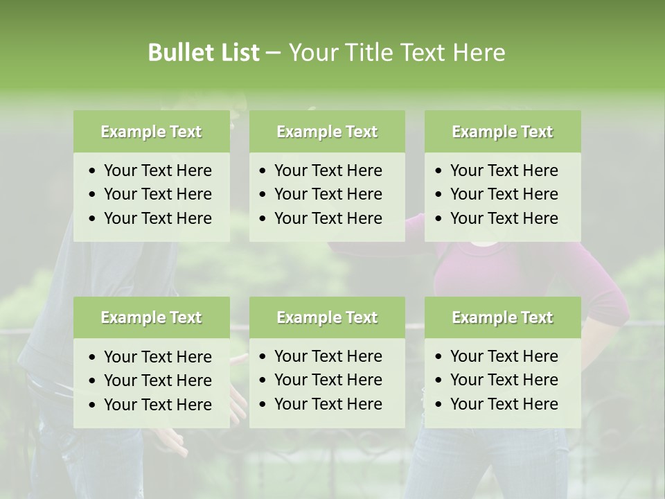 The Girl Stops The Guy PowerPoint Template