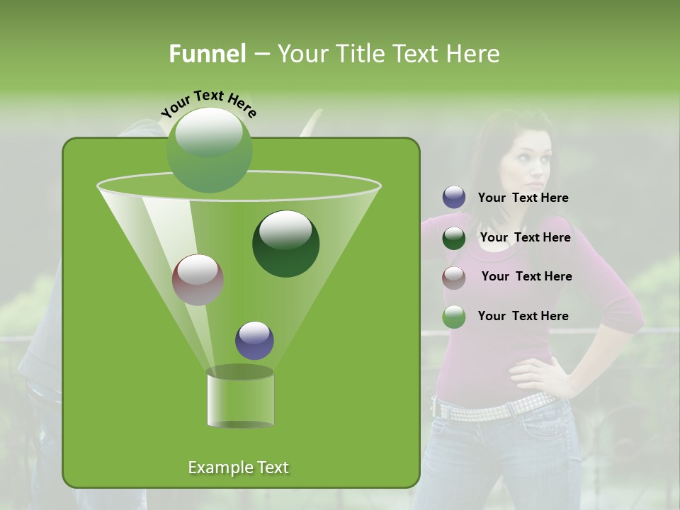 The Girl Stops The Guy PowerPoint Template