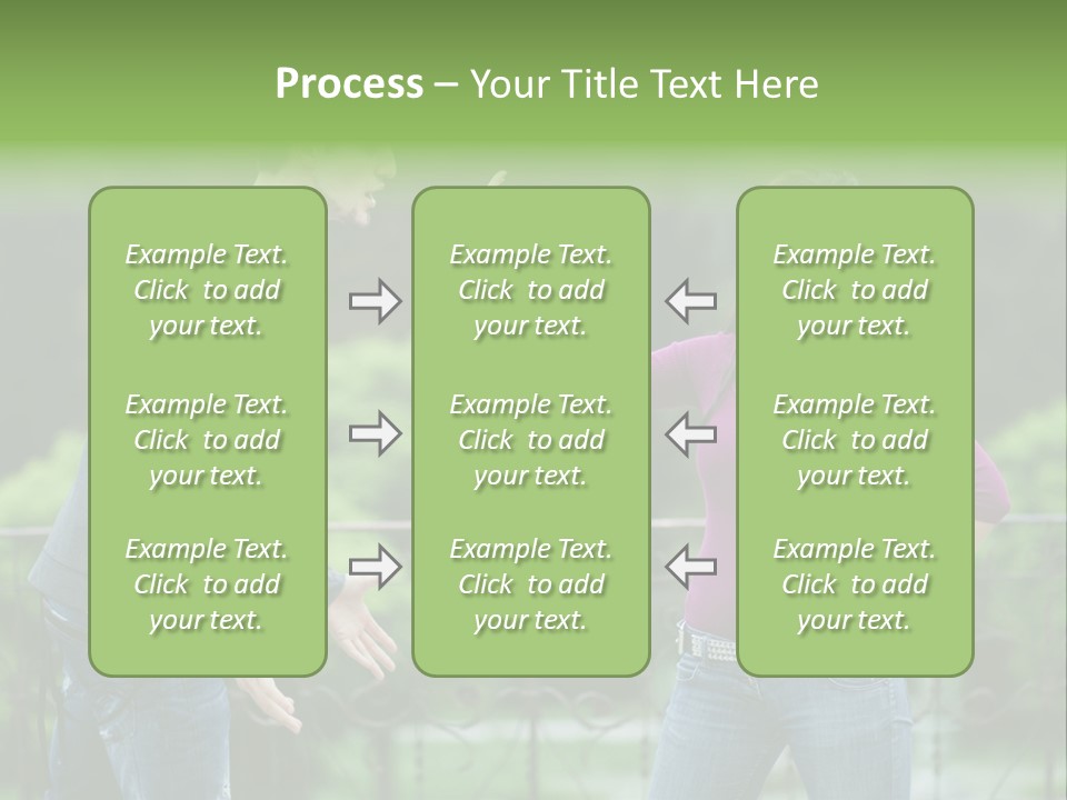 The Girl Stops The Guy PowerPoint Template