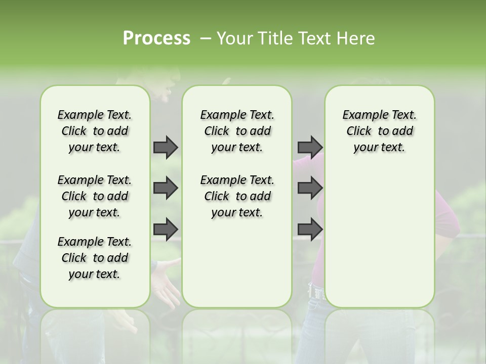 The Girl Stops The Guy PowerPoint Template