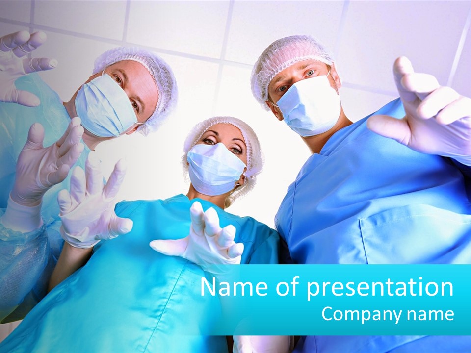 A Group Of Doctors PowerPoint Template