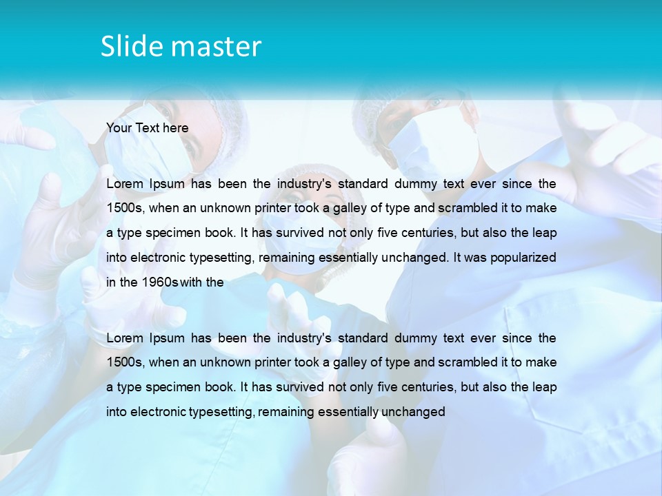 A Group Of Doctors PowerPoint Template